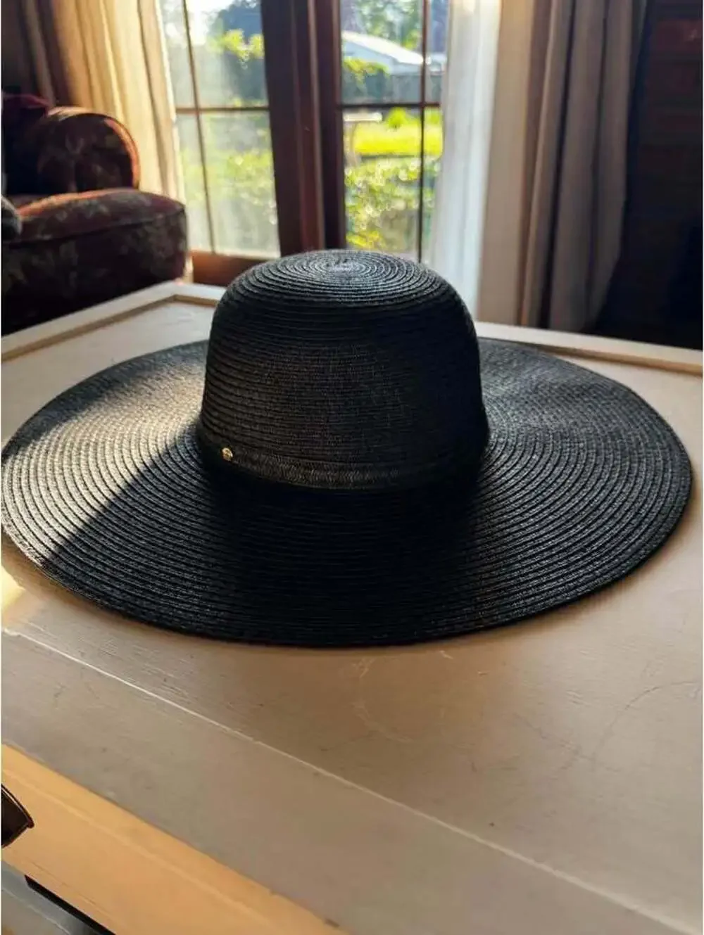 Liz Claiborne Vintage Coastal Wide Brim Straw Sun Hat